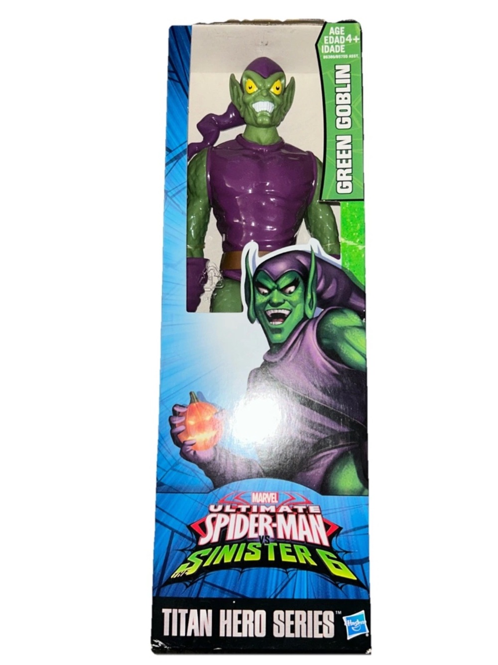 Green Goblin Ultimate Spider-Man SINISTER 6 Hasbro Titan Hero 2015 Series 1 RARE